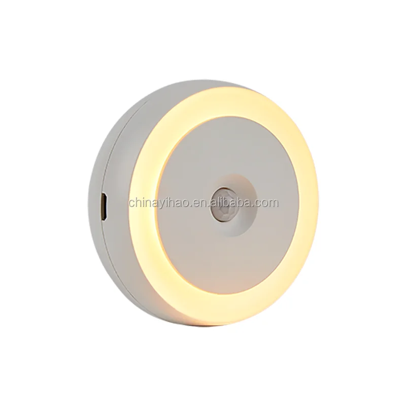 Современный индукционный светильник с пассивным инфракрасным датчиком, лампа для детской спальни, светодиодный ночник с литиевой батареей