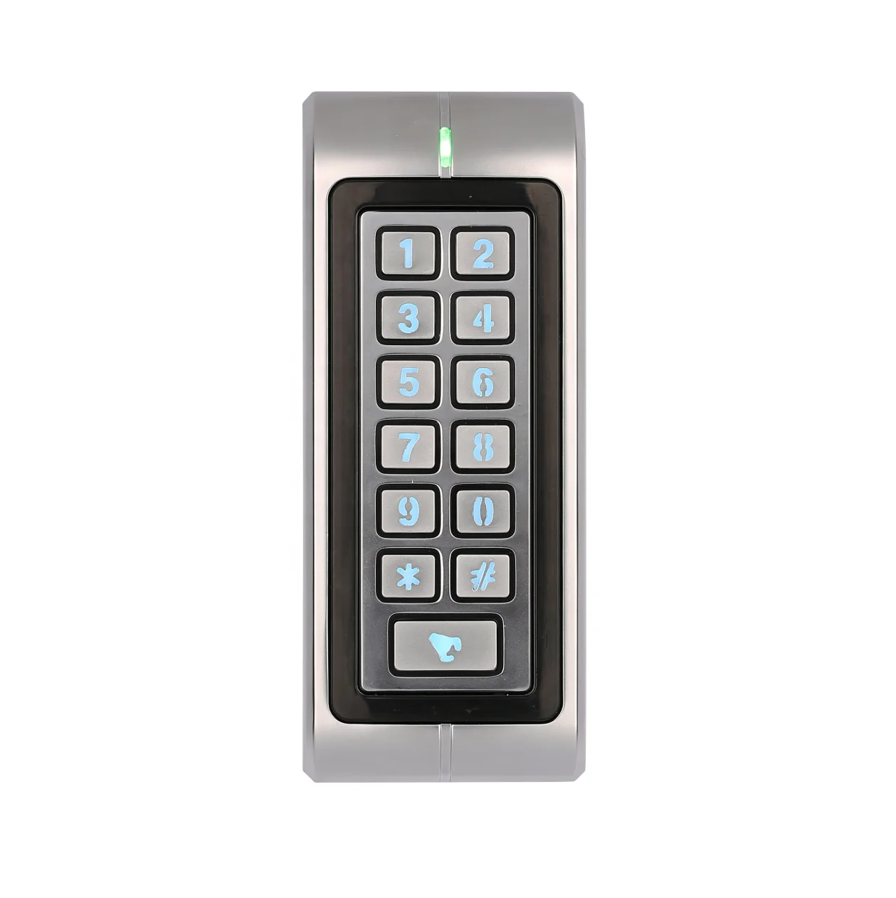 Metal Keypad RFID 13.56MHZ IC Card Reader Standalone Access Controller ZRT370M/B With Wiegand Output Support MF/NFC Card