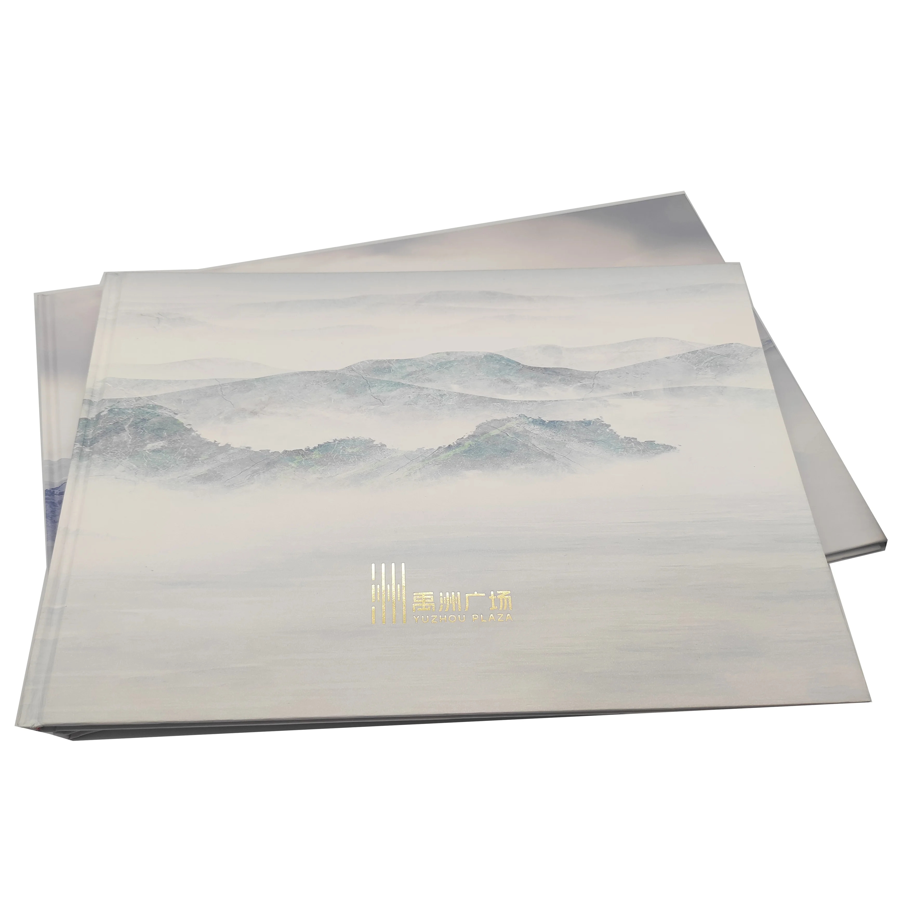 High Quality Customized Hardcover Business Books Horizontal Pressed Gold Kraft Art Paper with Cardboard Material Printed Order