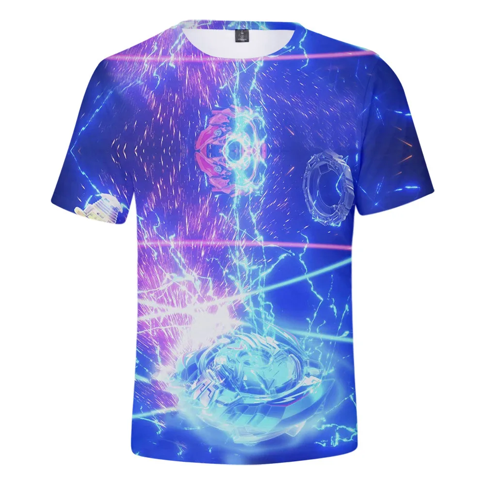 
2021 hot sale 3D printed Beyblade Burst Evolution t shirt Beyblade Burst Evolution design 3D printed t shirt 