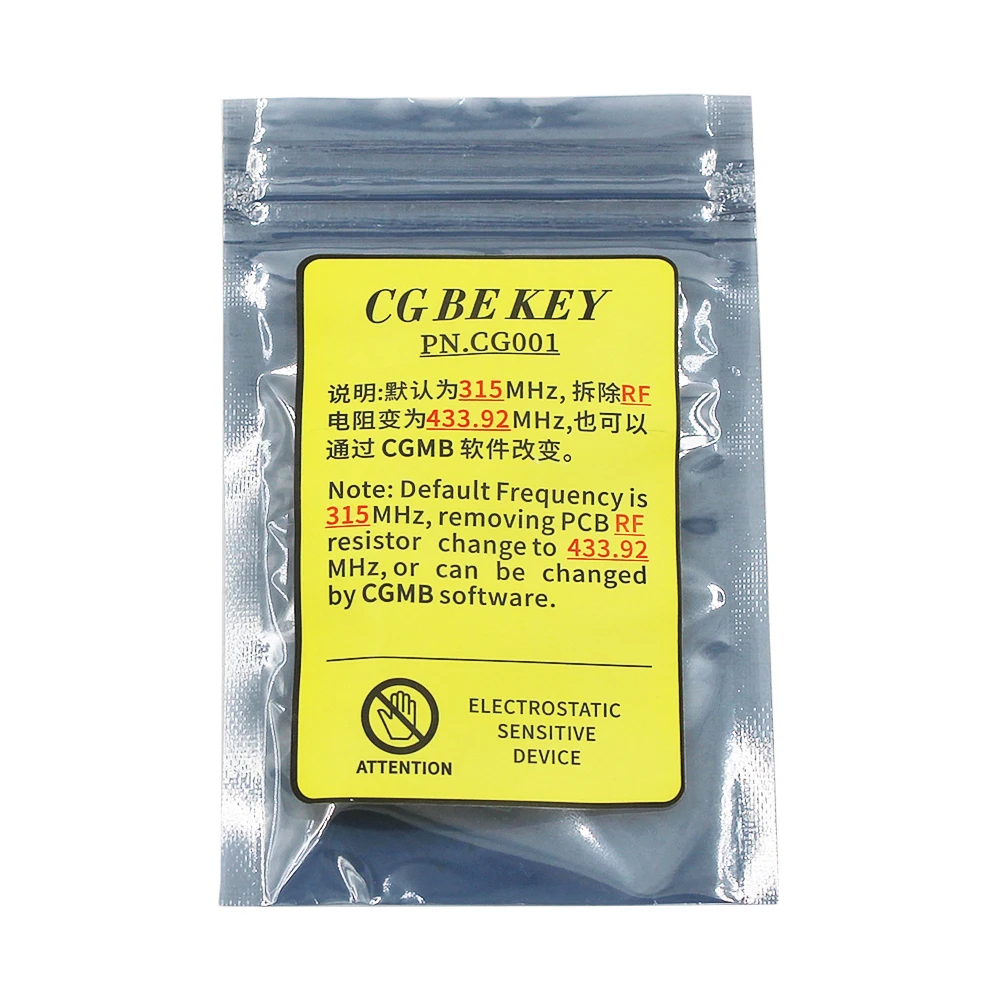 CGDI MB CG BE Key for Mercedes for Benz All FBS3 315Mhz / 433Mhz Working with CGDI MB Programmer Supports BGA with Key Shell