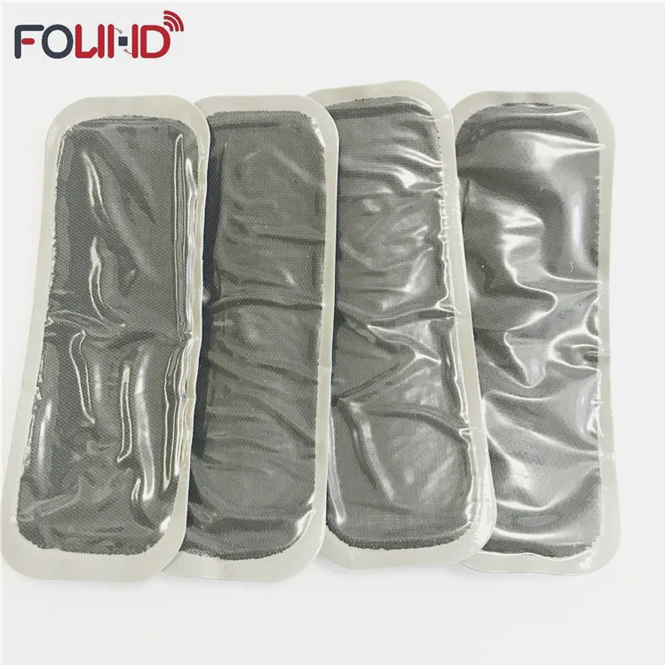 Long range ISO18000-6C 865-868MHz Soft Flexible Passive Blue Rubber UHF Rfid Tire Tag For Vehicle Tracking