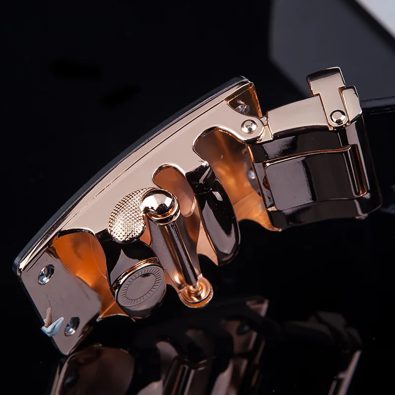 Black Belt Smooth Buckle For Male Good Quality Ratchet Bulk With Logo Studded 2024 Luxury Eco Friendly Designer Name Brand Belts