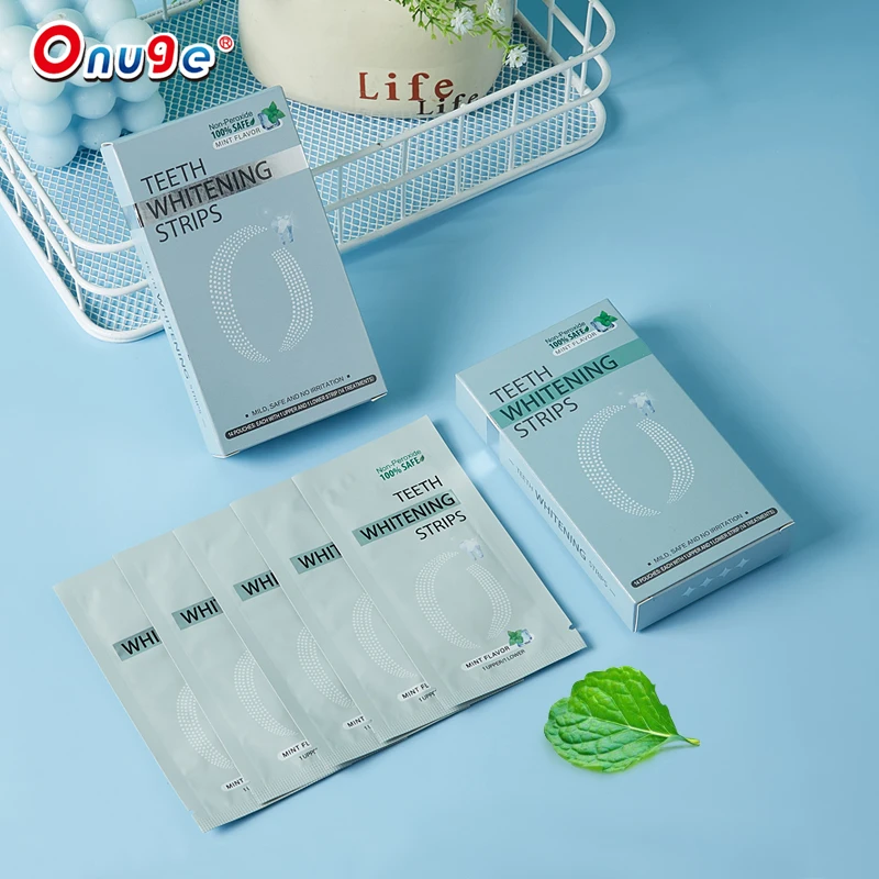 Ongue 30 Minute Fast Results Transparent Teeth Whitening Strips Private Label