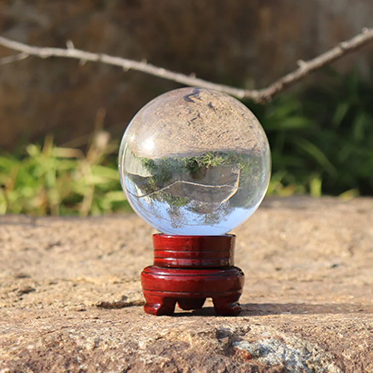 Crystal ball pendant transparent color ball transfer dream glass solid ball