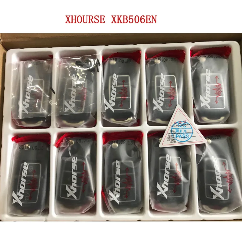 10pcs XHORSE XKB506EN Universal Remote Key WIRED for VVDI Key Tool VVDI2 for VW B5 Style 3 Buttons