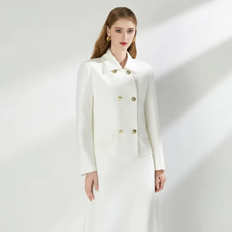 2024 Autumn New Queen Goddess Style Luxury Double breasted Business Professional Suit Two Piece Set