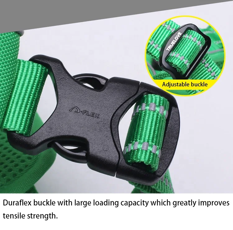 Truelove soft nylon reflective High quality and durable nylon wholesale stock harness dog custom pet dog harness  Dog Harness,