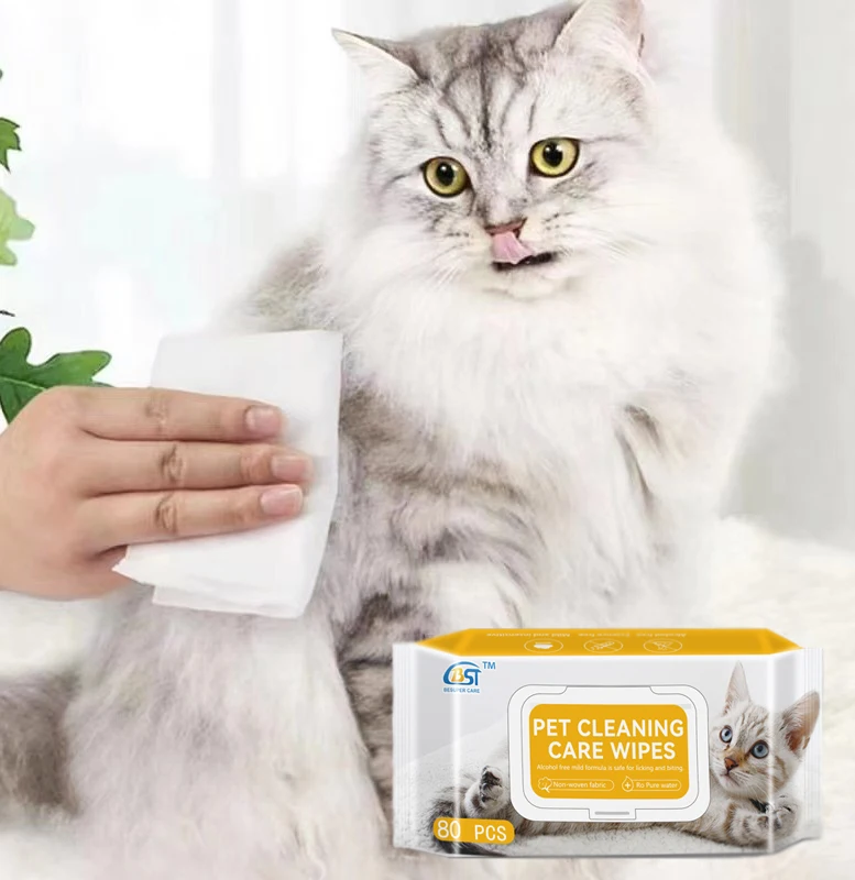 New Pet Toothbrush Wipes For Dog Cat Dental Teeth Ear Eye Cleaning Breath Fresh Toy Wet Pet Wipes