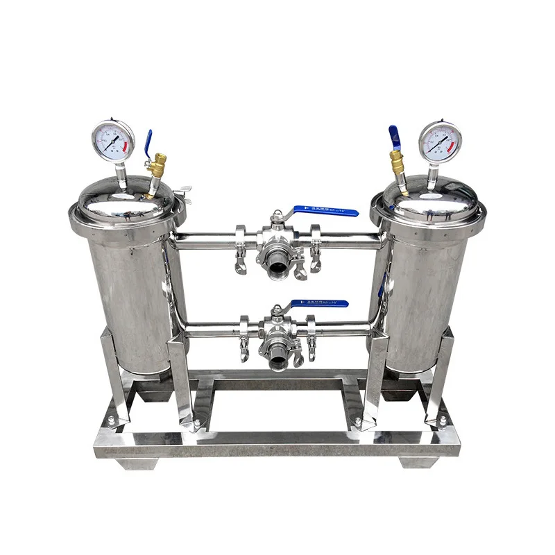 Liquid/oil/wine/beer/honey/syrup/paint Filtration Machine Stainless Steel 304 Multi Bag Filter Housing