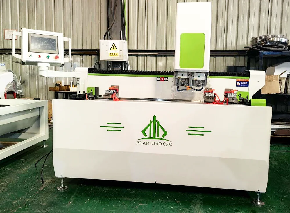GD-1200 1600 CNC Windows and Door Making Door Lock Hole Drilling Machine Aluminum Profile PVC CNC Metal Drilling Milling Machine