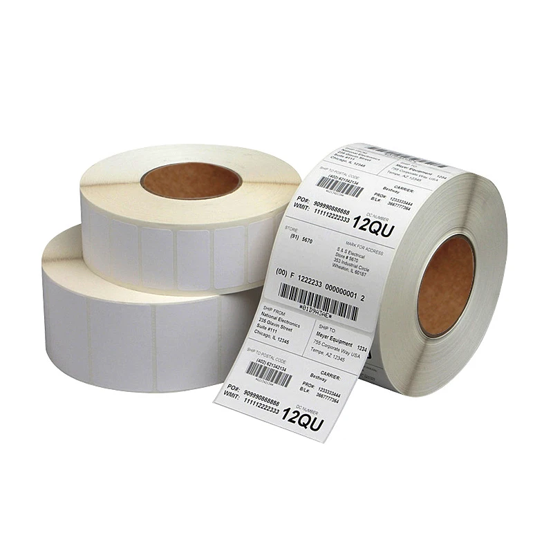 
Hot selling label tags 40*30mm800pcs/Roll Thermal transfer blank Labels art paper adhesive printed thermal sticker 