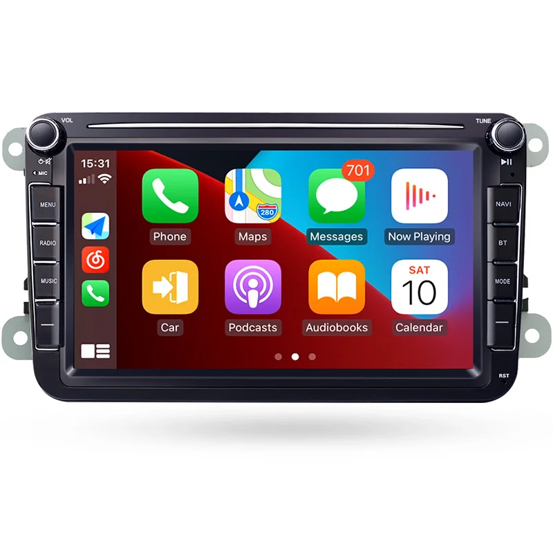 Car Radio Android 10.0 For VW Volkswagen Polo Tiguan Golf 6 7 Passat b7 b6 Jetta Skoda Octavia Auto CarPlay Video Player No 2din