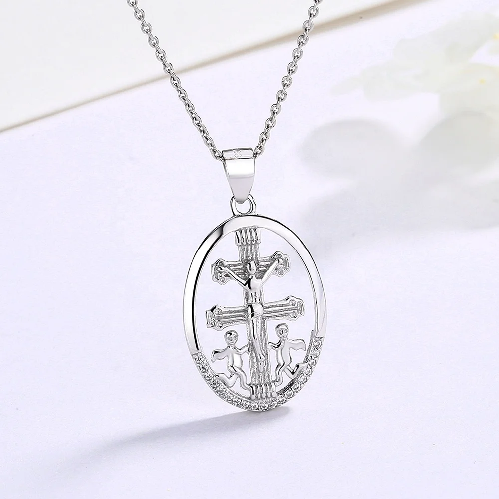  Oval Virgin Mary Pendant Necklace 925 Sterling Silver large and small Catholic silver