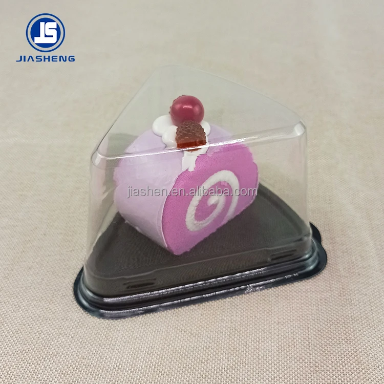 Triangle Cake Box Mousse Cake Cutting Box Disposable Plastic Packaging Box Baking 6 Inch 8 Inch Food Cake Container Cheese