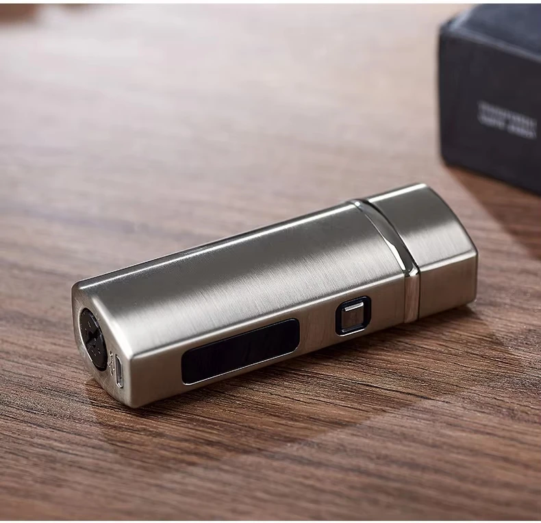 Cigar Lighter Custom Logo Refillable Windproof Triple Jet Flame Torch Cigar Lighter Metal Jet Lighter