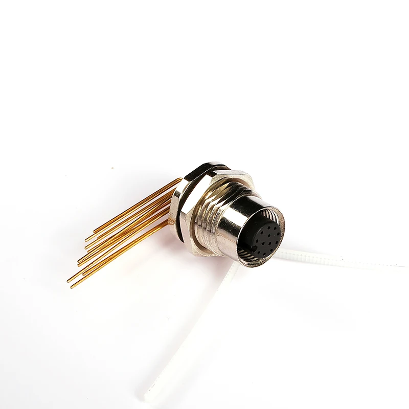 M12 connector waterproof plug and socket high quality china manufacturer