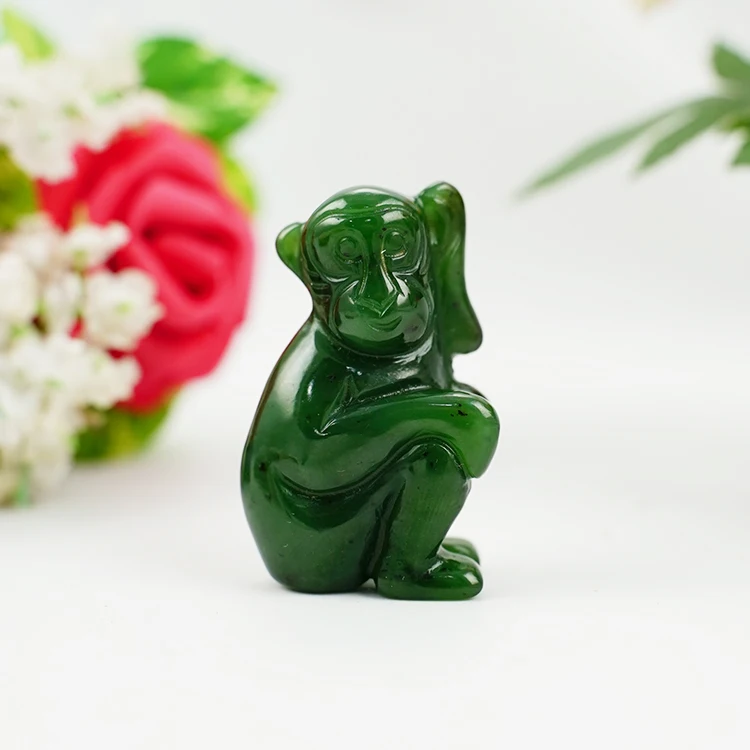 Manufacturer Wholesale Natural Hetian Jade Monkey Carving Jewelry