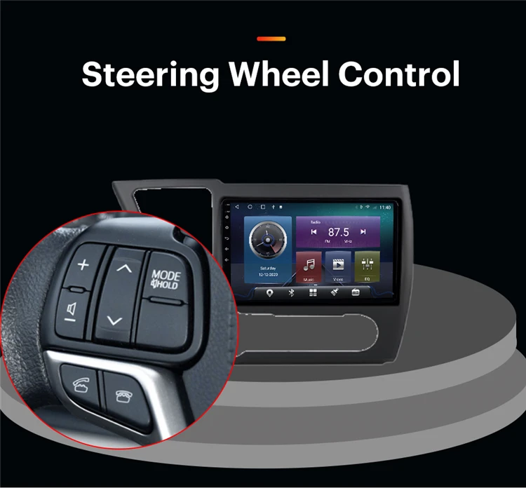 GRANDnavi android car videos 2 din android 9 inch touch screen car stereo for HONDA Civic US VERSION 2013-2015 carplay