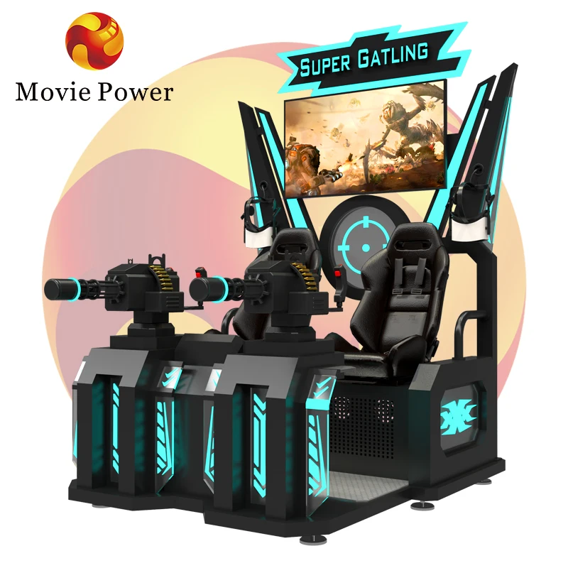 Virtual Reality Simulator Amusement Theme Park 3D VR Cinema Arcade VR Game Machine System 9D VR Shooting Game