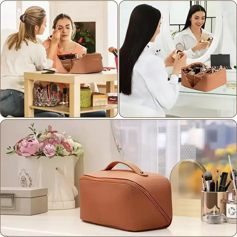 PVC Clear Zipper Travel Toiletries Bag Beauty Cosmetic Bag With Logo