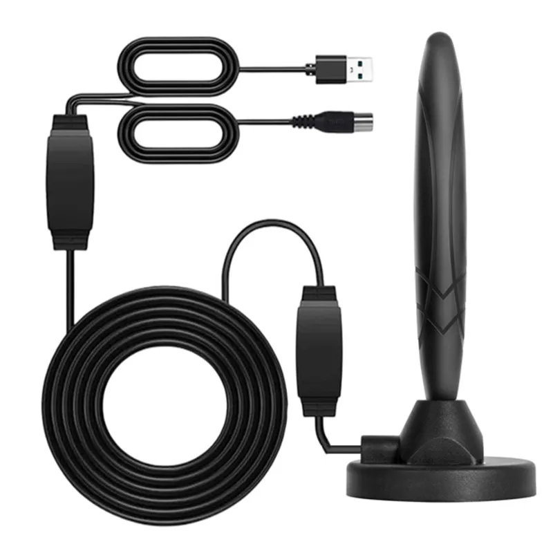 Cross-border Europe and America dvb-t ground wave digital TV antenna USB double amplification magnetic digital TV antenna