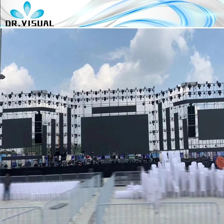 DR VISUAL LED panel outdoor 500*500mm 4500cd 1920hz p3.91 p4.81led screen novastar display p3.9