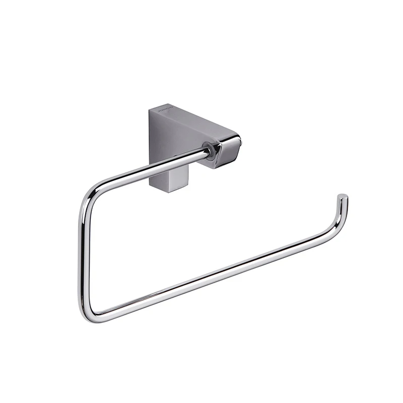 JOMOO Modern Bathroom Accessories Silver Towel Hanger Wall Mounted Zinc Alloy Bath Towel Ring Towel Holder