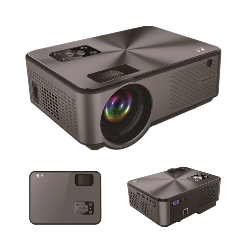 C9A 1080 With Wifi Projectors Factory Direct Manufacture  Short Throw Laser Projector Cover Business  Focus Lamp Technology DMD