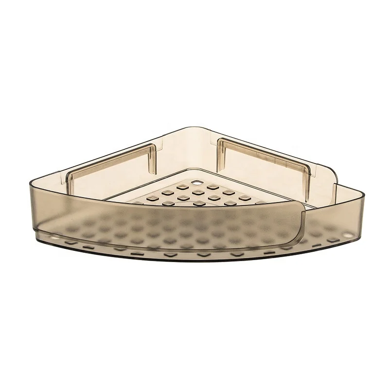 Bathroom corner shelf without punching and traceless sticker storage tripod toilet kitchen finishing rack