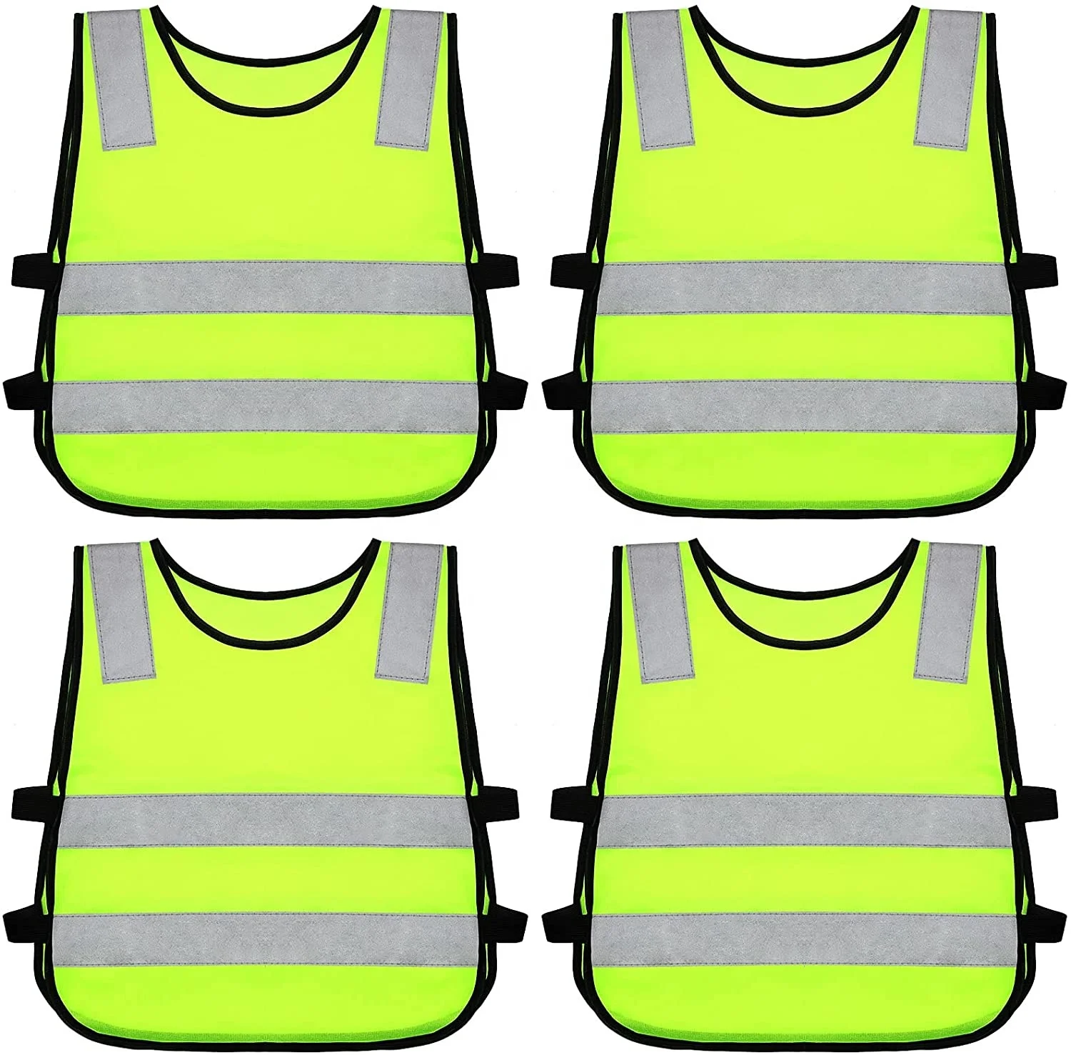 High Visibility with CE Children Reflective Safety Vest Customization kid roadway safety vest clothing