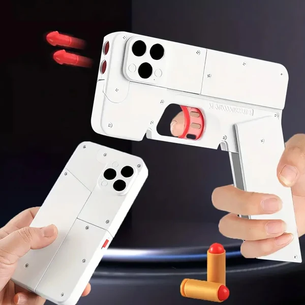 Пользовательские IC380 11 Pro Max телефон Пистолет Игрушка Оптовая цена мягкие пули складной сотовый пистолет мини выброс Карманный игрушечный завод