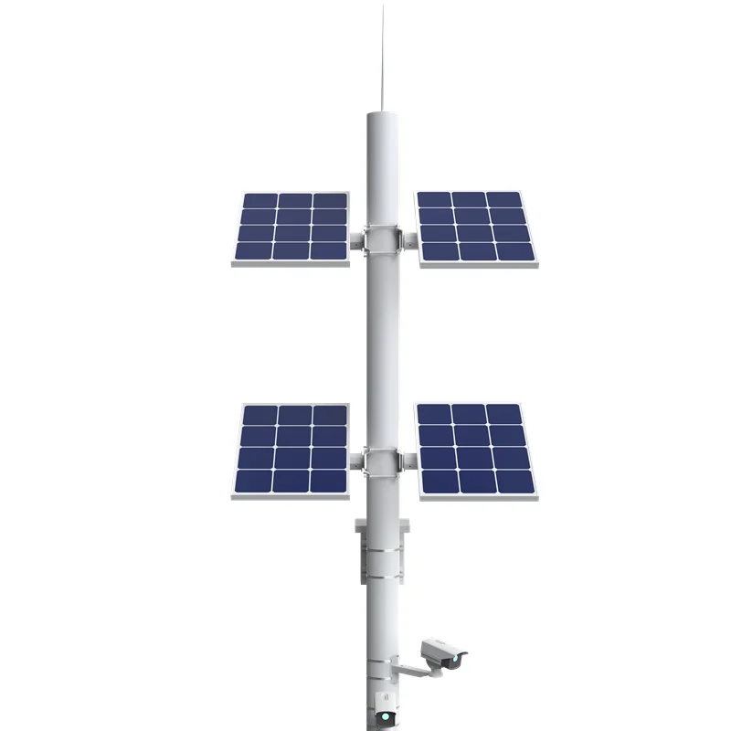 Outdoor Renewable Energy All In One Solar Generator 18V Street Light Monitoring Power Supply Solar Power CCTV Camera System