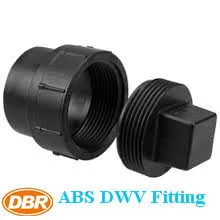 Female Cleanout Adapter with Plug,Series ABS DWV Fitting Inch 3 Cleanout Adapter With Threaded Plug