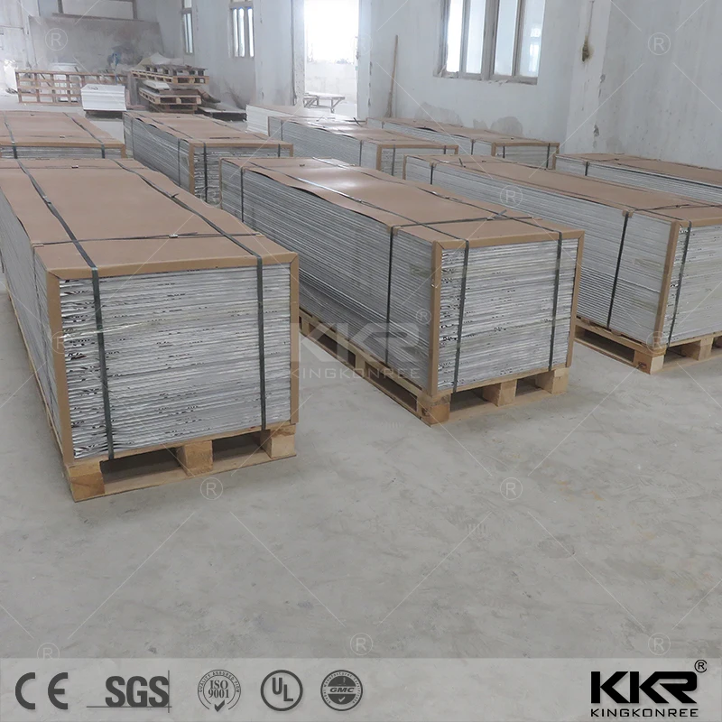  KKR заводская цена искусственный камень 12x760x3660 мм Модифицированная акриловая твердая поверхность плита для тайского туалетного