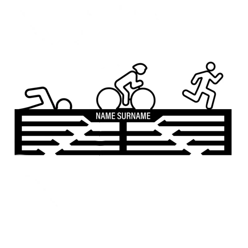 Triathlon Sports Medal Holder Display Hanger Rack Frame Medal Hanger Display Holder