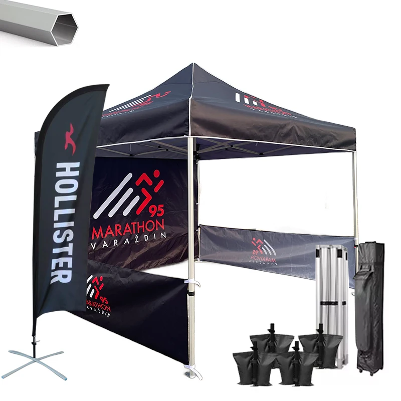 Folding custom aluminum exhibition indoor tent exhibition pop-up large printed advertising waterproof Exhibition tents
