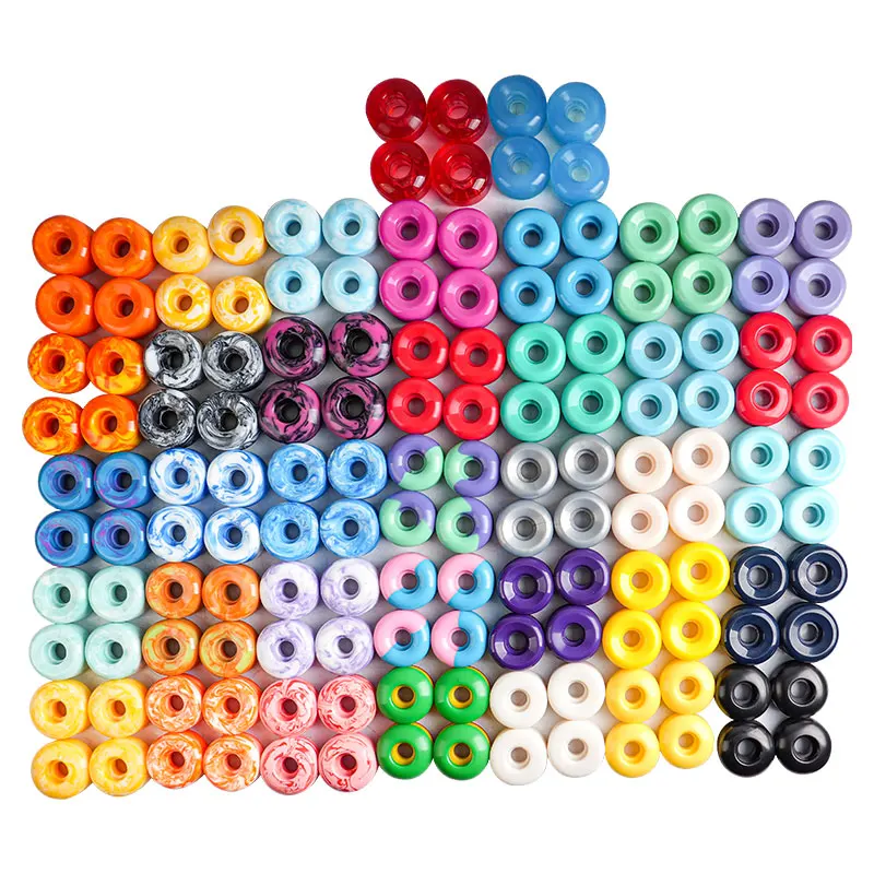 High Quality Pro Skateboard Wheels 50mm 51mm 52mm 53mm 54mm 58mm 100a 101a 102a 55D 57D Custom Skate Board Wheel with Logo