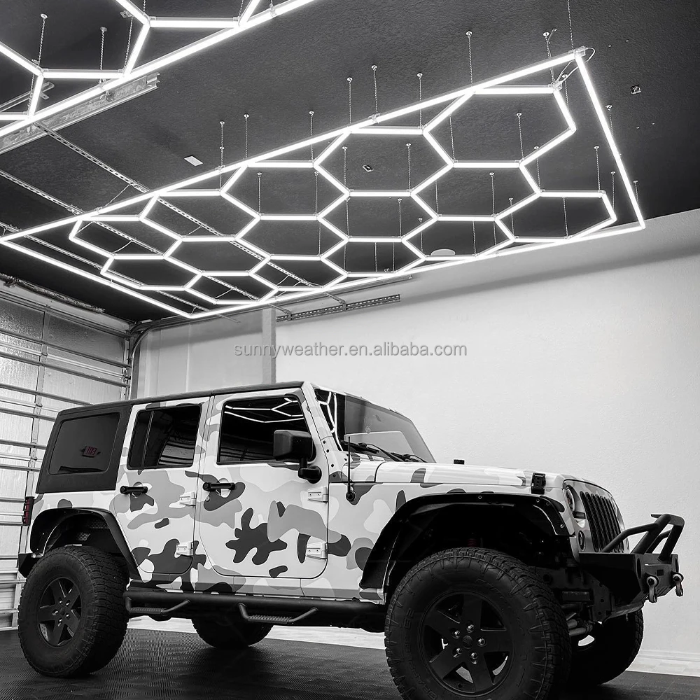 Commercial Industrial Honeycomb Shaped Stage Type Lights Ceiling Light Hexagonal Led Lamp of Car Working Lights