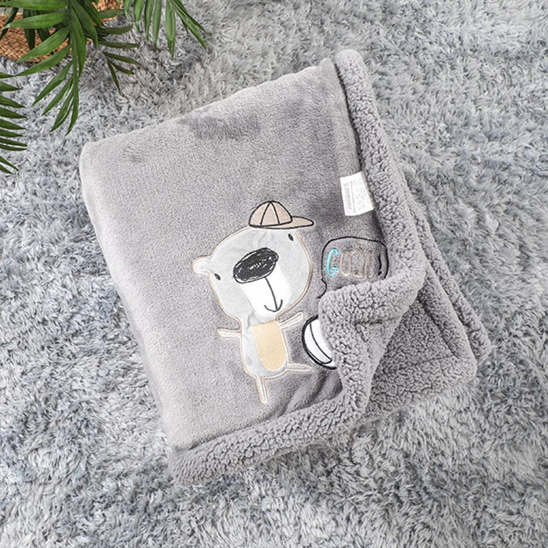 custom wholesale babies king size polar fleece flannel fluffy throw baby winter thick blankets for newborns