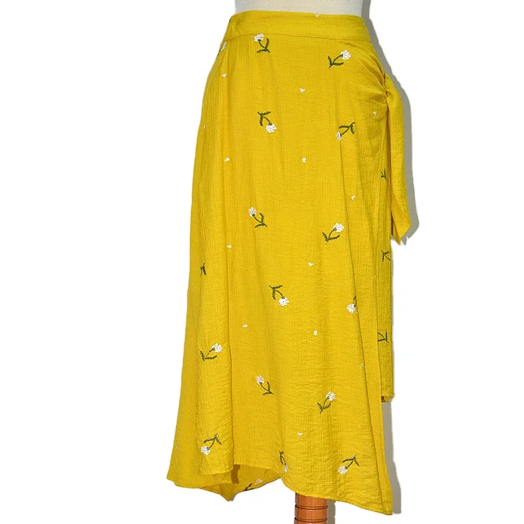 
cheap Indian traditional Long embroidered skirt with belt 
