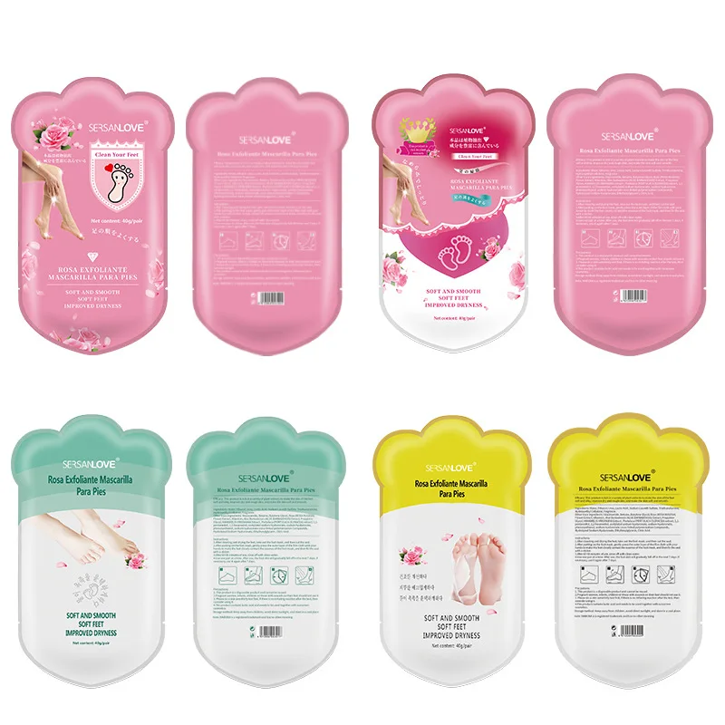 Feet Mask Peel Spa Socks for Pedicure Foot Cream for Heels Exfoliating Foot Mask Socks Mask Skin Home OEM Adults Foot Products