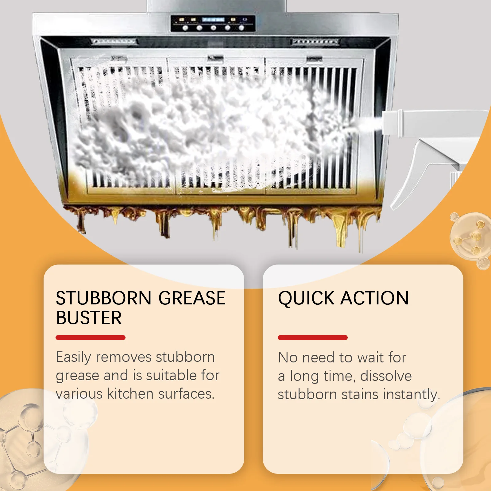 2024 Neutral Customizable LOGO Expert Kitchen Oil Stain Cleaner Drainage Pipe Cleaner Superior in Removing Grease & Stains