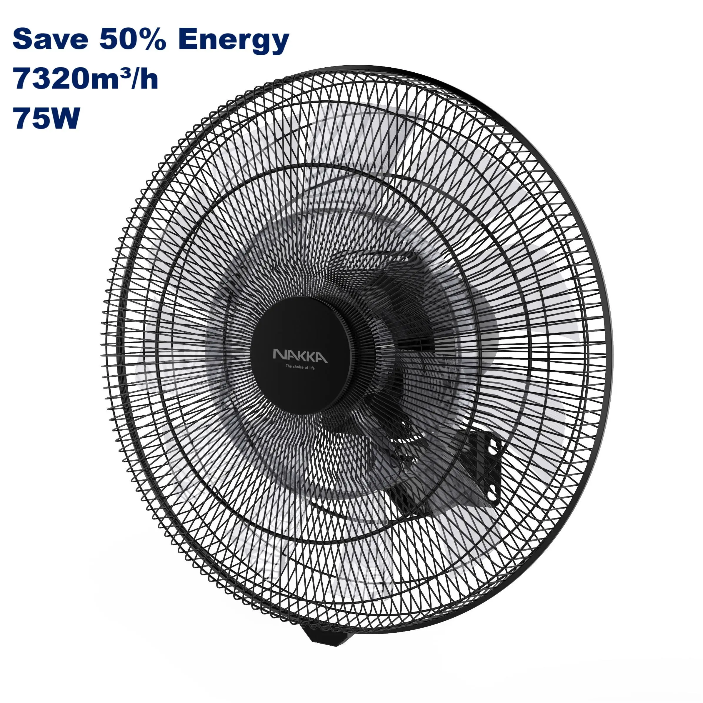 Work with alexa google assistance voice control wifi function oscillating wall fan