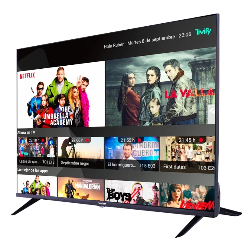 Weier 50 55 inch Factory wholesale uhd televisions smart wifi 2k 4k LED LCD TVs