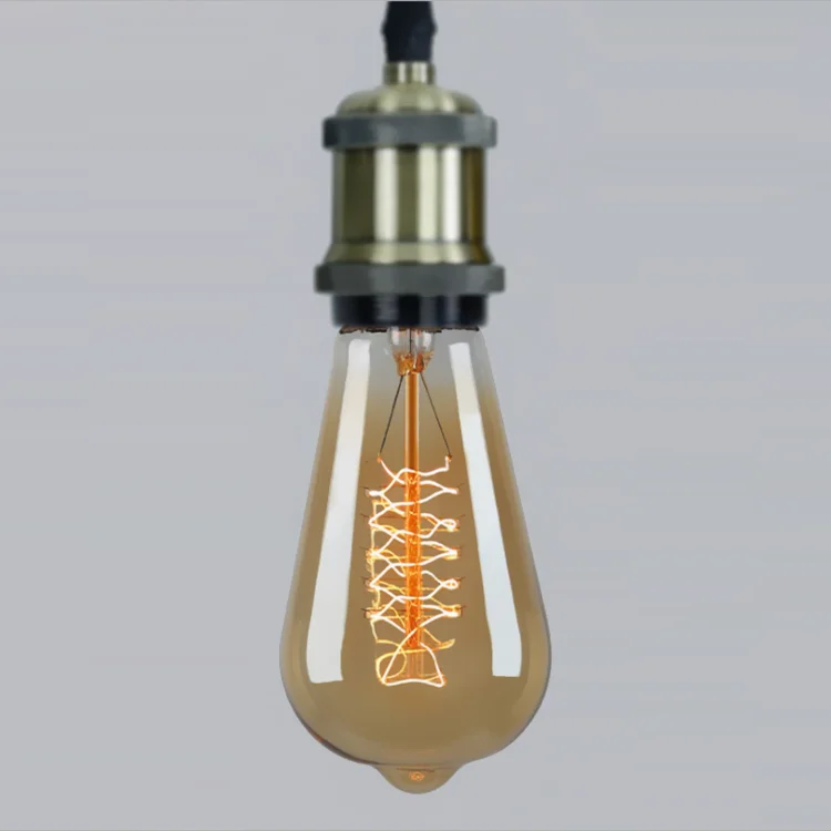 Лидер продаж оптовая продажа винтажная лампа накаливания Эдисона T45/T30/G80/G95/G125/ST64/A19 40 Вт 60 110 В 220 E26 E27