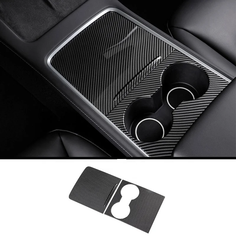 Factory Price Real carbon fiber Central Control Panel Trim Sticker tesla model 3 carbon fiber center console for Tesla 3 Y