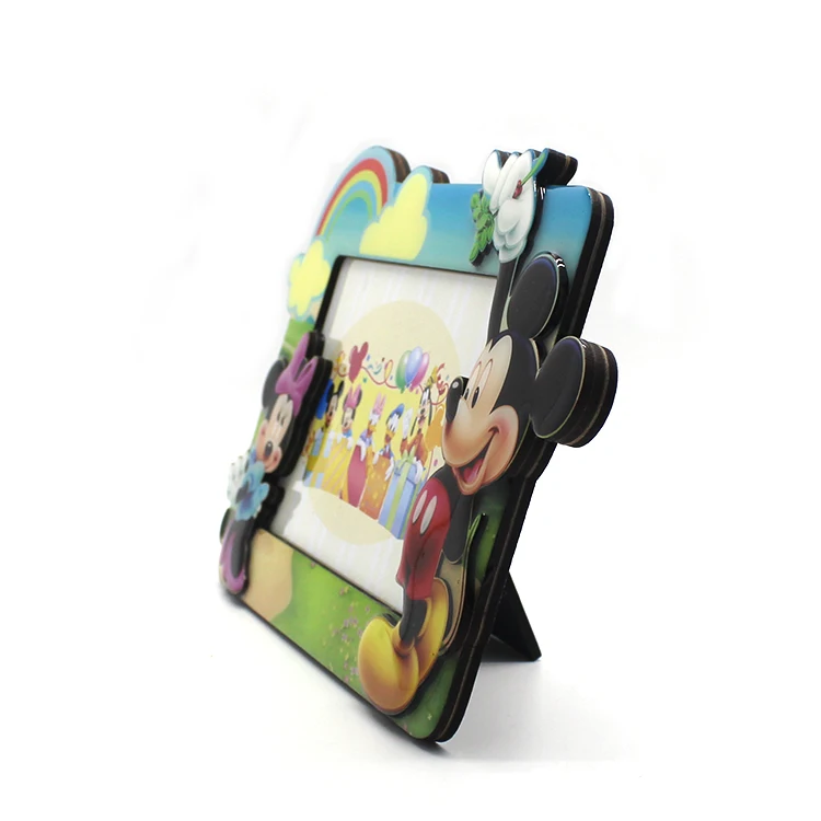 Custom Resin Cartoon Mouse Photo Frame Lovely Picture Frames For Kid Room Decoration