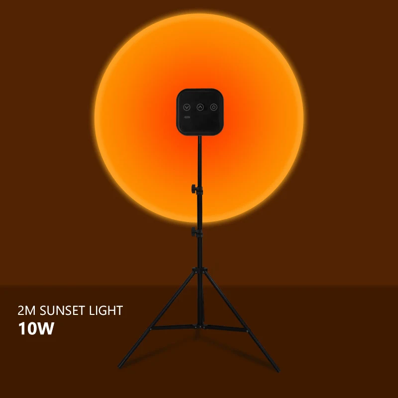 USB Sunset Projector Led Night Light  Atmosphere Projection Lamp With Tripod for Bedroom Bar Coffee Shop Background Decoration