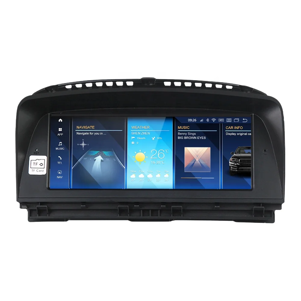 Navifly 680 car audio rca autoradio play  touch screen radio frame navigation system For BMW 7 Series E65 8.8 inch